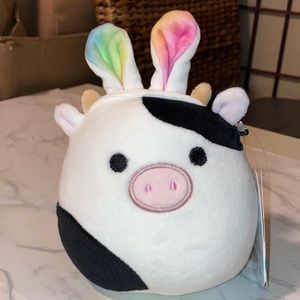 Squishmallows 4.5" Easter Conner the Cow with Bunny Ears